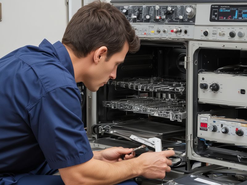 Professional customer service representative taking appliance repair call